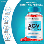 BioZenetics Gummies Keto ACV - Suplemento en Gomitas, Máxima Potencia, 2 Paquetes