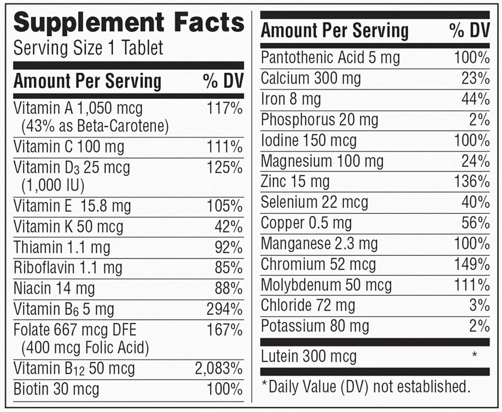Centrum Silver Mujeres 50+ Multivitamínico - 100 Comprimidos