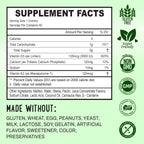 OH MY CHEWY Gominolas de Vitamina D3 K2 y Calcio - 5000 UI D3, 120 mcg K2 (MK-7), 120 mg Ca - 60 gominolas