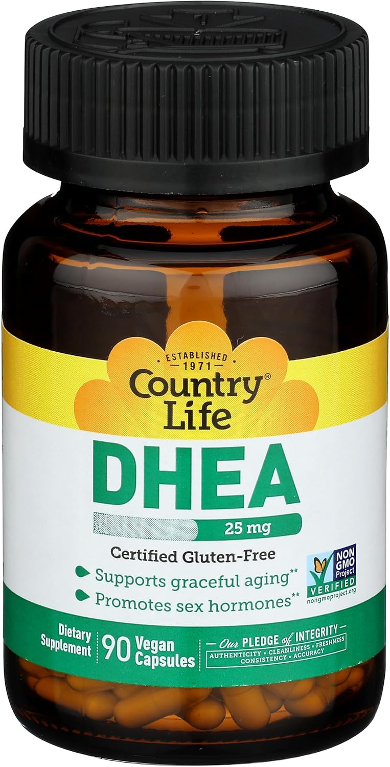 Country Life DHEA 25 mg, 90 cápsulas