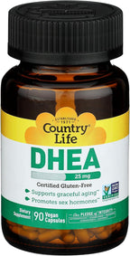 Country Life DHEA 25 mg, 90 cápsulas