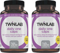 Twinlab Daily One Cápsulas Sin Hierro - Suplemento Nutricional con Zinc, Vitaminas B, Magnesio y Más - 60 Cápsulas - Pack de 2