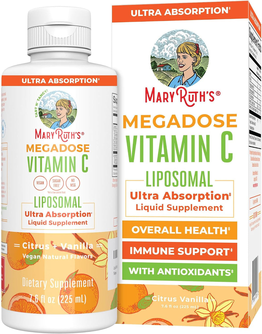 MaryRuth's Vitamina C Liposomal Líquida - Megadosis 500 mg
