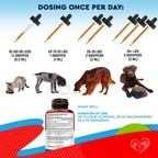 Natural Intestinal Defense - Suplemento Herbal con Artemisa y Nogal Negro para Perros y Gatos