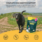 Happy Go Healthy Probióticos para Perros - Salud Digestiva e Inmunidad - Topper de Kibble Natural - 60 Comprimidos