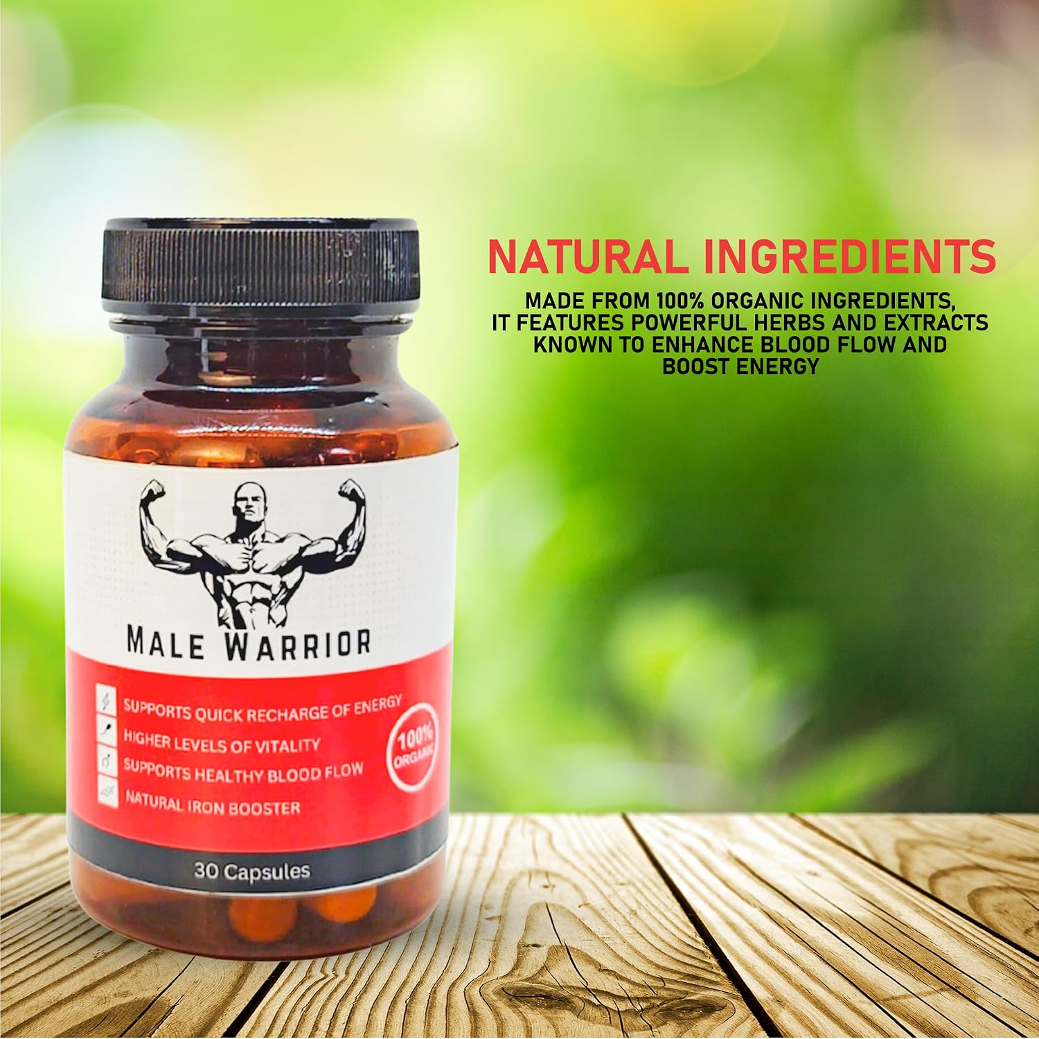 26 Herb Maya Male Warrior - Suplemento Herbal Orgánico