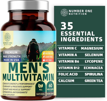 Multivitamínico Diario para Hombres con 35 – Energía y metabolismo: Las vitaminas del grupo B contribuyen al – Image 1