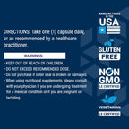 Life Extension PS Caps, Fosfatidilserina para Rendimiento Cognitivo, Sin Gluten, No-GMO, Vegetariano, 100 Cápsulas