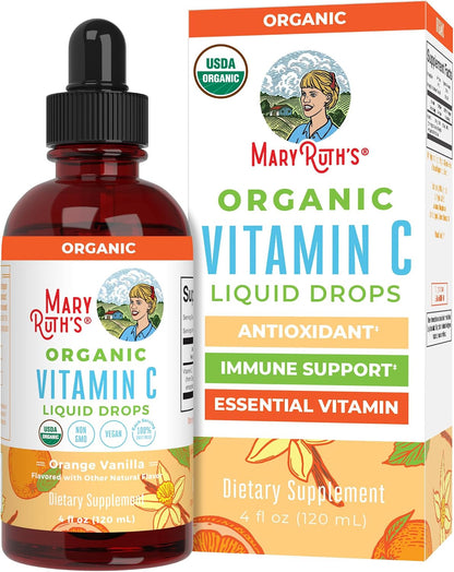 Suplemento de Vitamina C Líquida Orgánica de MaryRuth's - Gotas de Acerola - 118 ml – Image 1