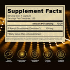 Pure Therapro Rx S-Acetyl Glutathione Gold, 100mg, 120 Cápsulas
