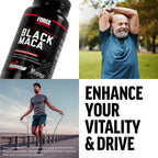 Force Factor Black Maca Raíz de Maca Negra para Hombres, 1000 mg, 120 Cápsulas (Envase de 2)