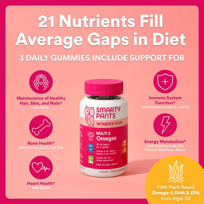 SmartyPants Gominolas Multivitamínicas para – Salud ósea: La vitamina D contribuye a la absorción normal del – Image 3