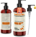 Deley Naturals Aceite de Salmón Salvaje de Alaska para Perros y Gatos - Fórmula Plus Mejorada - 473ml