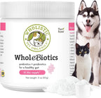 WholeBiotics Daily Probiotics for Dogs - Digestive & Immunity Support - 9 Strains - 28 Doses