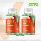 Viteey Gomitas de Vitamina C Masticables para Adultos - 1050 mg - Vegano, Sin Gluten - 180 Gomitas