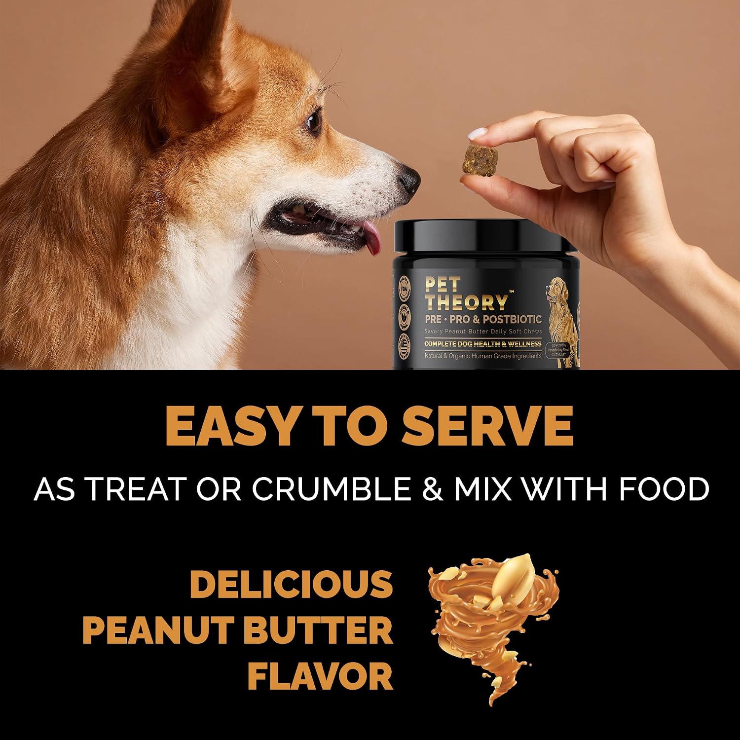Probióticos para Perros - Combinación Pre, Pro y Postbióticos - Masticables Blandos para Salud Digestiva e Inmunidad - 100 uds