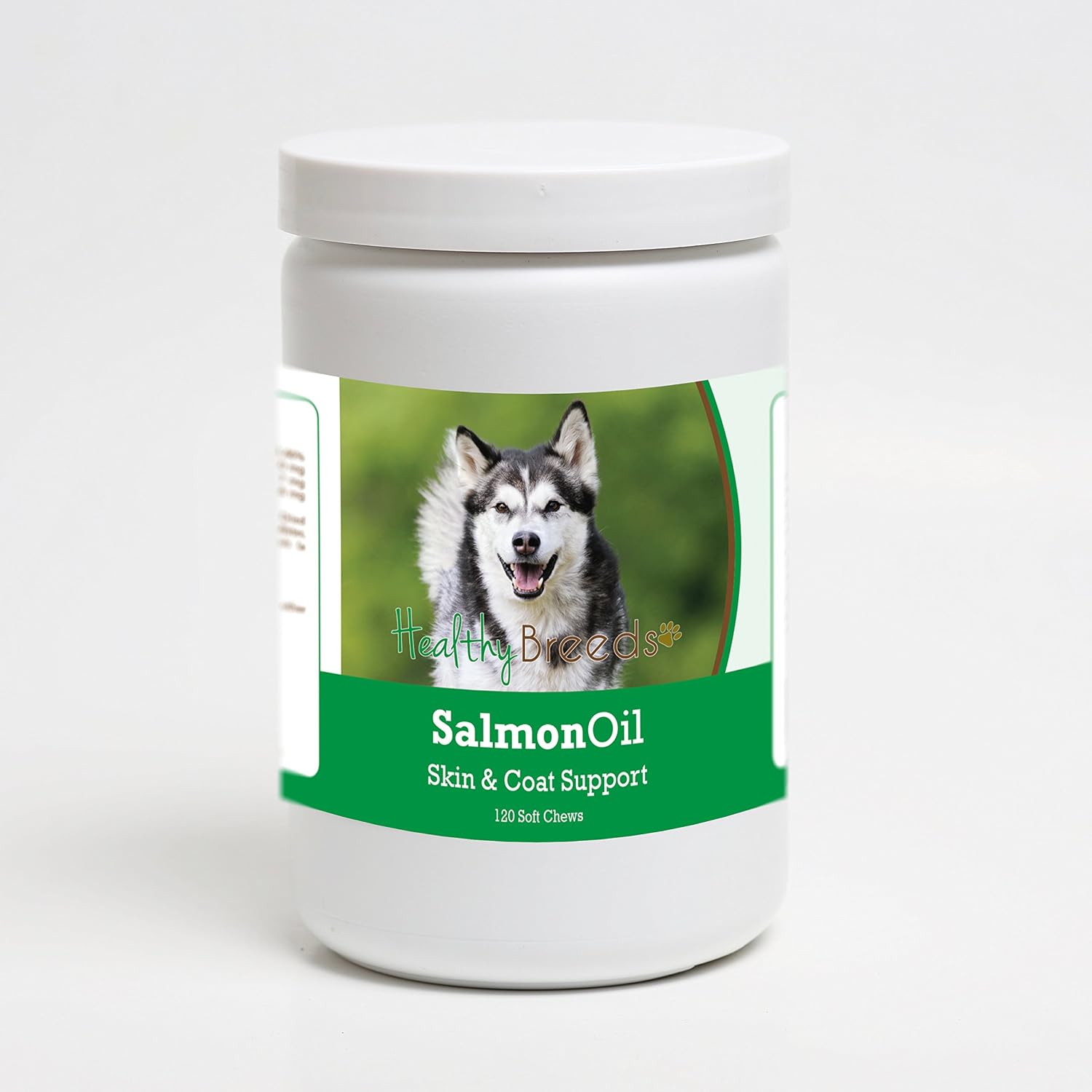Healthy Breeds Masticables Blandos de Aceite de Salmón para Perros Alaskan Malamute, 120 unidades