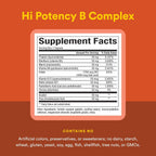 Natural Factors Hi Potency B Complex - Complejo B de Alta Potencia - 90 Cápsulas