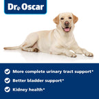 Dr. Oscar Suplemento Urinario para Perros con Arándano, D-Manosa e Hibisco - 90 Comprimidos Masticables