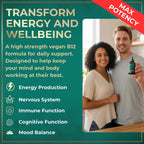 WILD FUEL Gotas de Vitamina B12 Líquida Vegana - 5000 mcg Metilcobalamina Sublingual - Apoyo Energético y Cognitivo - Sabor Cítrico Natural - 60 ml
