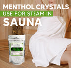 Cristales de Mentol Puro Orgánico 100% Natural - 56g (2 oz) - Nutrigins