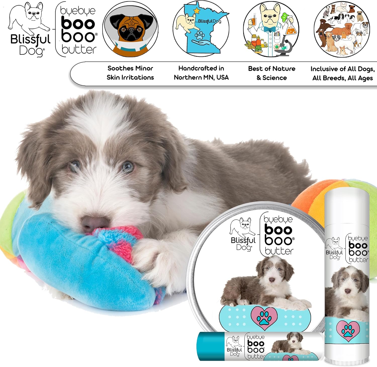 The Blissful Dog Bearded Collie Boo Boo Butter, 56 g