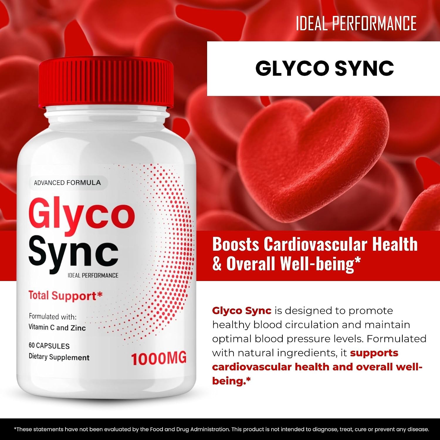 Glyco Sync Glyco Optimizer Capsules - Suplemento Natural para Circulación y Niveles Estables