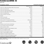 CelebrateONE 45 Multivitamínico Bariátrico con Hierro 45 mg, 90 Cápsulas