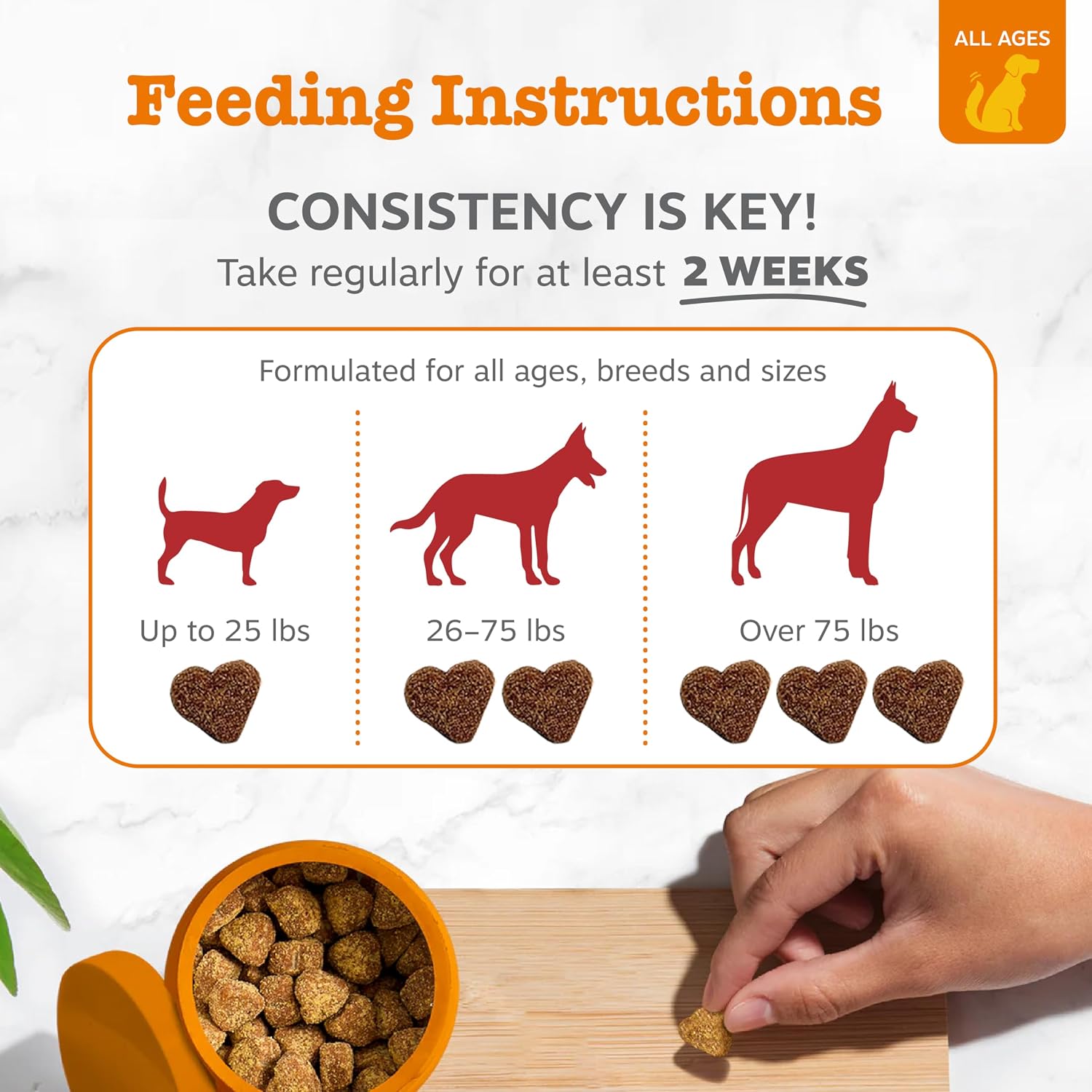 Zesty Paws Cardio Bites - Apoyo Cardiovascular para Perros - 90 Masticables sabor Salmón