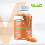Viteey Gomitas de Vitamina C para Adultos y Adolescentes con Zinc y Equinácea - 60 unidades