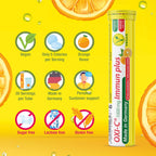 T&D Oxi C 1000 mg Vitamin C - 40 Comprimidos Efervescentes Veganos - Sabor Naranja - Hecho en Alemania