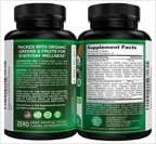 Potent Garden Super Greens Cápsulas - Complemento de Frutas y Verduras Orgánicas, 60 Comprimidos
