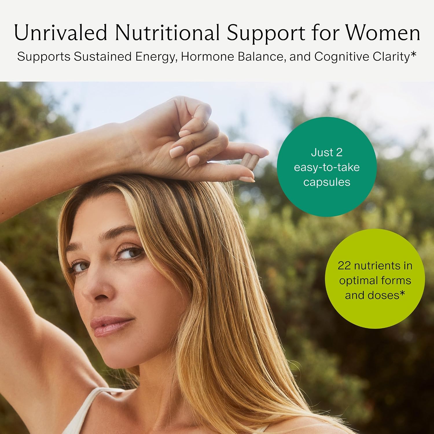 Needed. Multivitamínico para Mujeres con 22 Vitaminas, Minerales y Antioxidantes