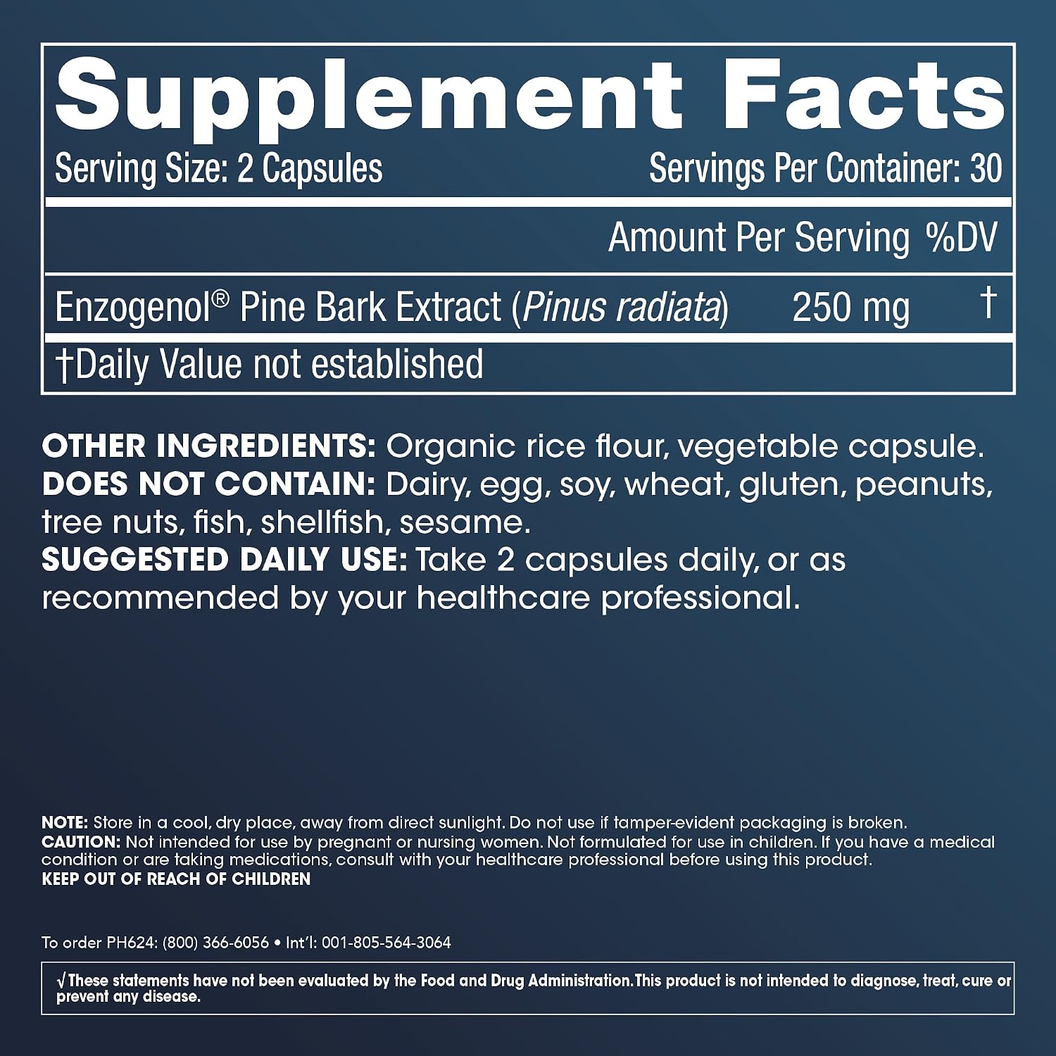 ProHealth Enzogenol Extracto de Corteza de Pino - 60 Cápsulas