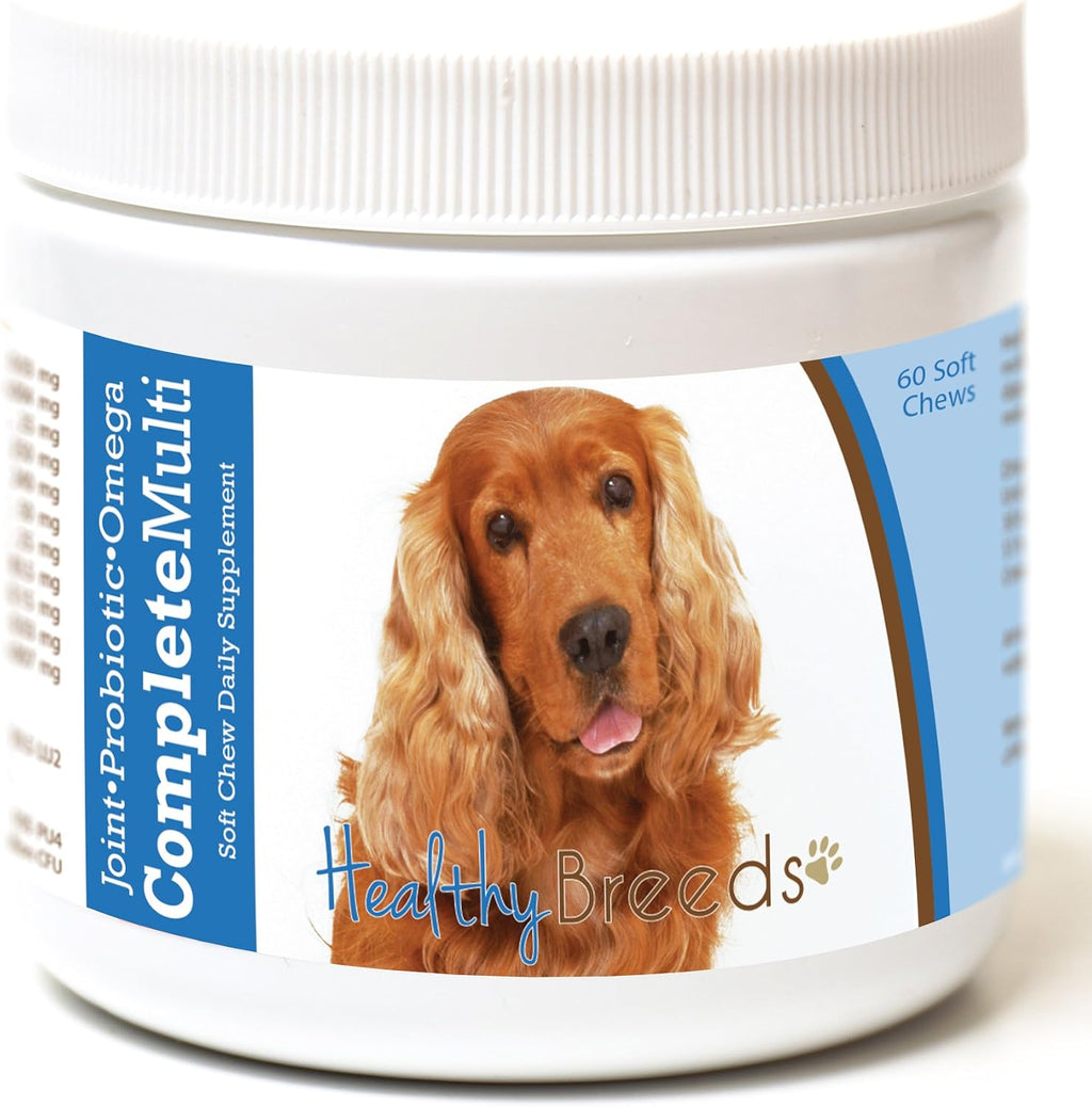 Healthy Breeds Cocker Spaniel Multivitamínico Todo en Uno Snack Blando 60 unidades