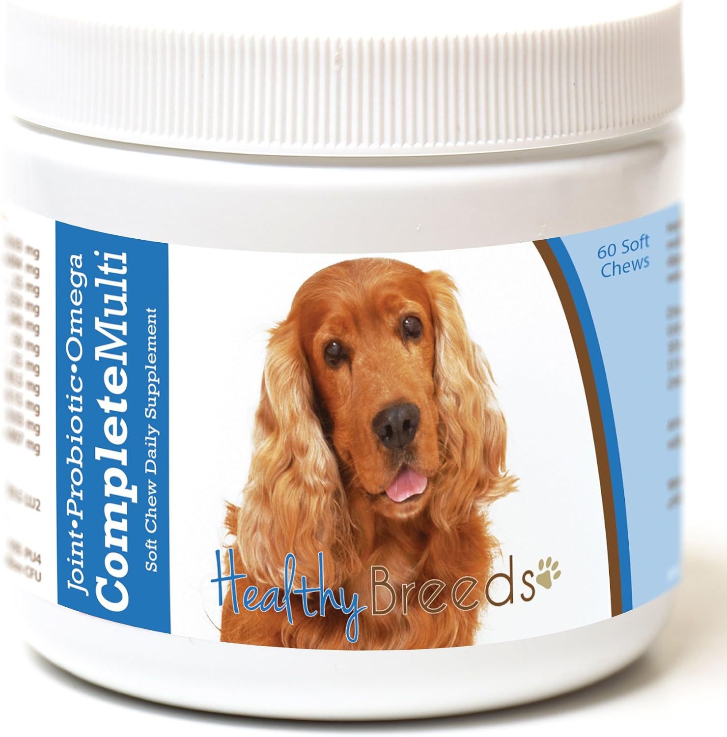 Healthy Breeds Cocker Spaniel Multivitamínico Todo en Uno Snack Blando 60 unidades