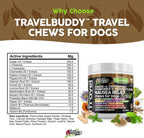 Clean Pets Travel Chews - Masticables calmantes para perros con jengibre y melatonina