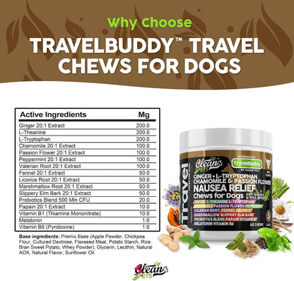 Clean Pets Travel Chews - Masticables – Valeriana y melatonina: ingredientes que ayudan a promover la tranquilidad – Image 5