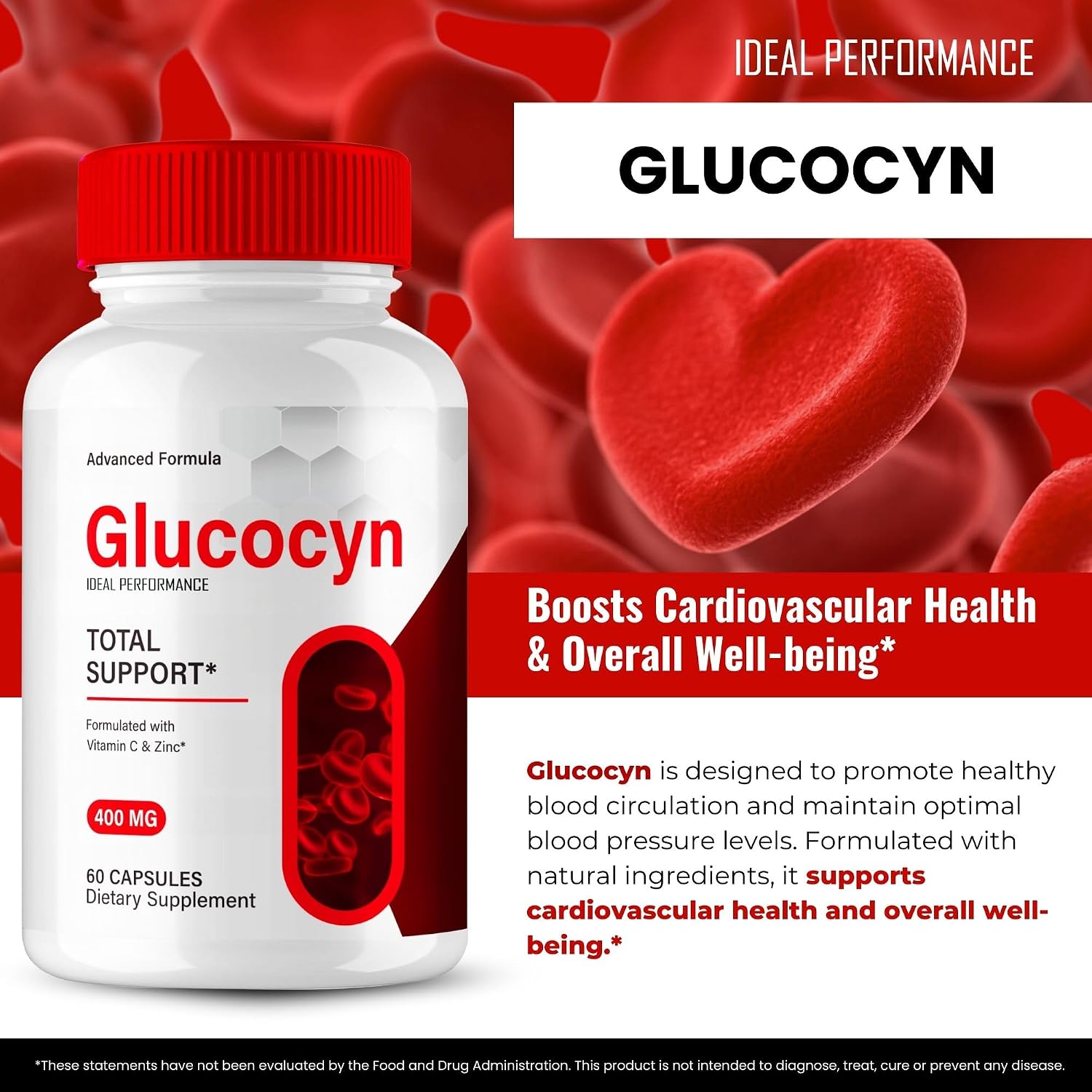 Glucocyn Blood Support Extra Strength Capsules