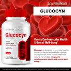 Glucocyn Blood Support Capsules - Advanced Blood Formula, Extra Strength, Premium Formula for Healthy Circulation & Stable Levels, All Natural (2 Pack)