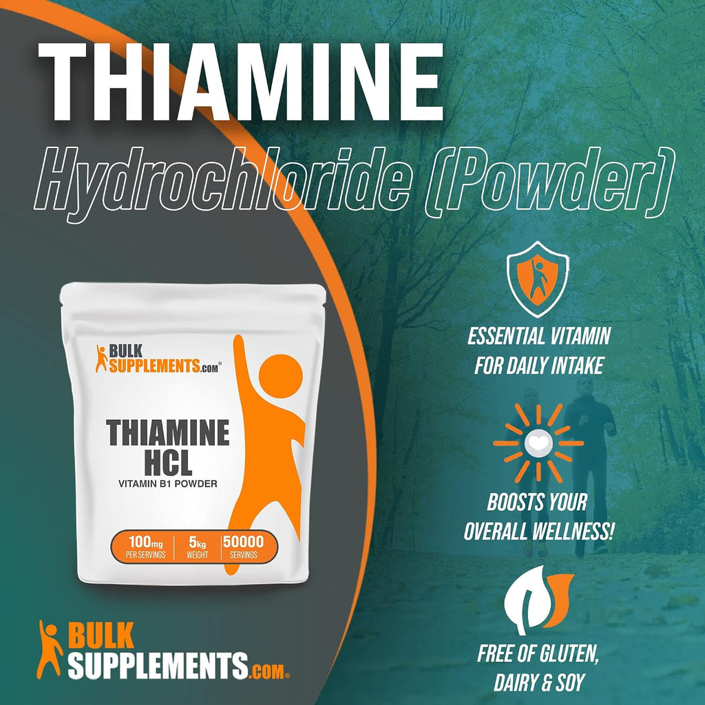 BulkSupplements Tiamina HCl en Polvo - 5 Kilogramos