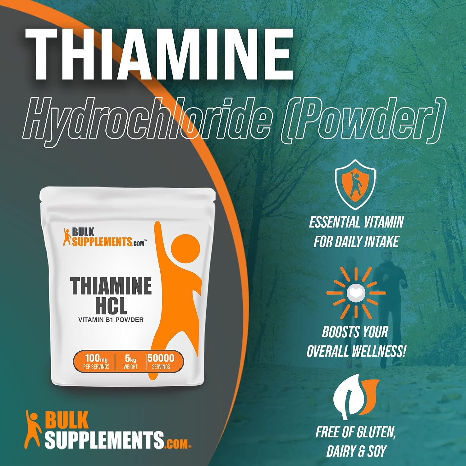 BulkSupplements Tiamina HCl en Polvo - 5 Kilogramos
