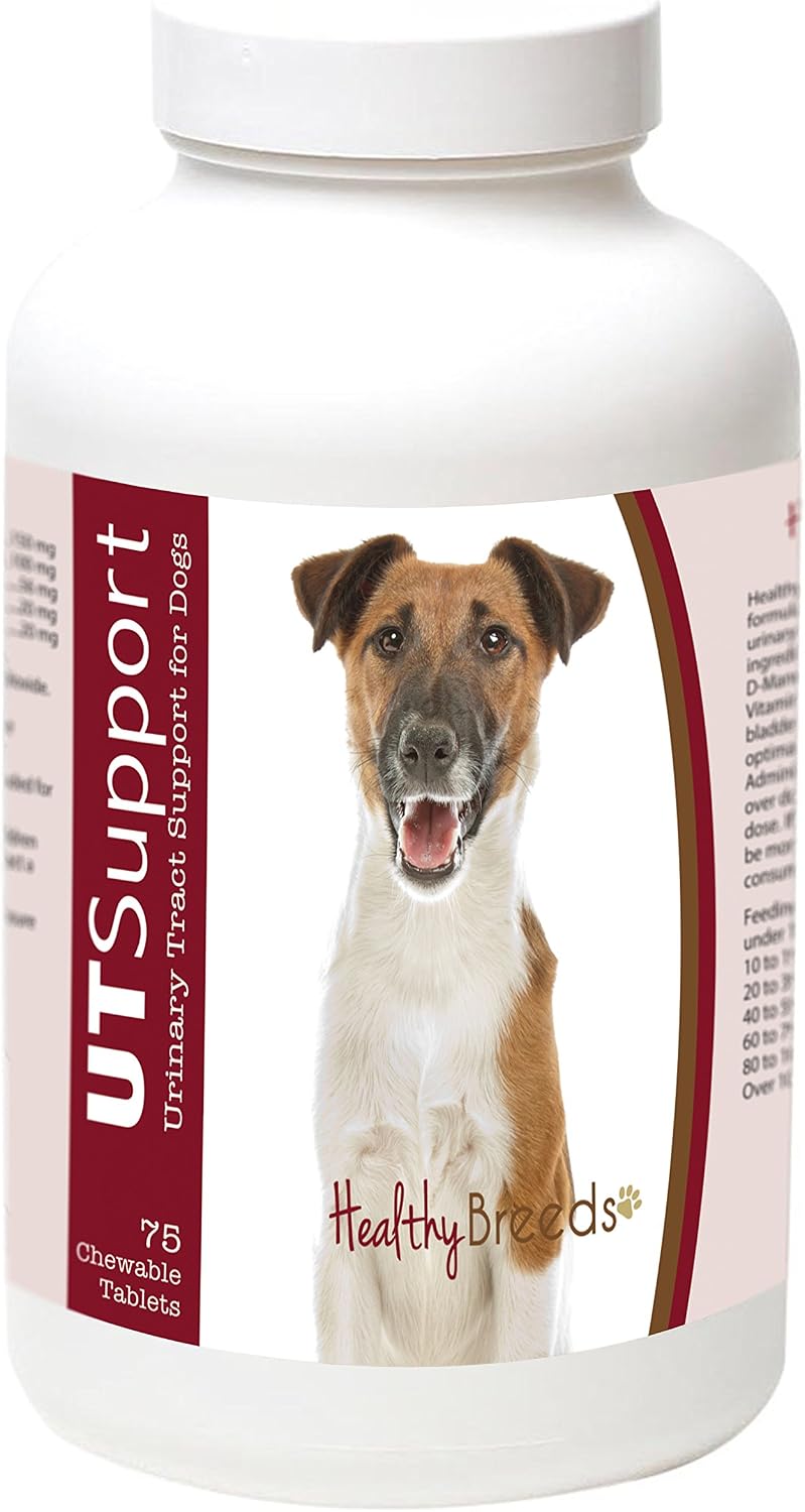 Healthy Breeds Masticables de Arándano para Perros Smooth Fox Terrier - Apoyo Urinario - 75 Unidades
