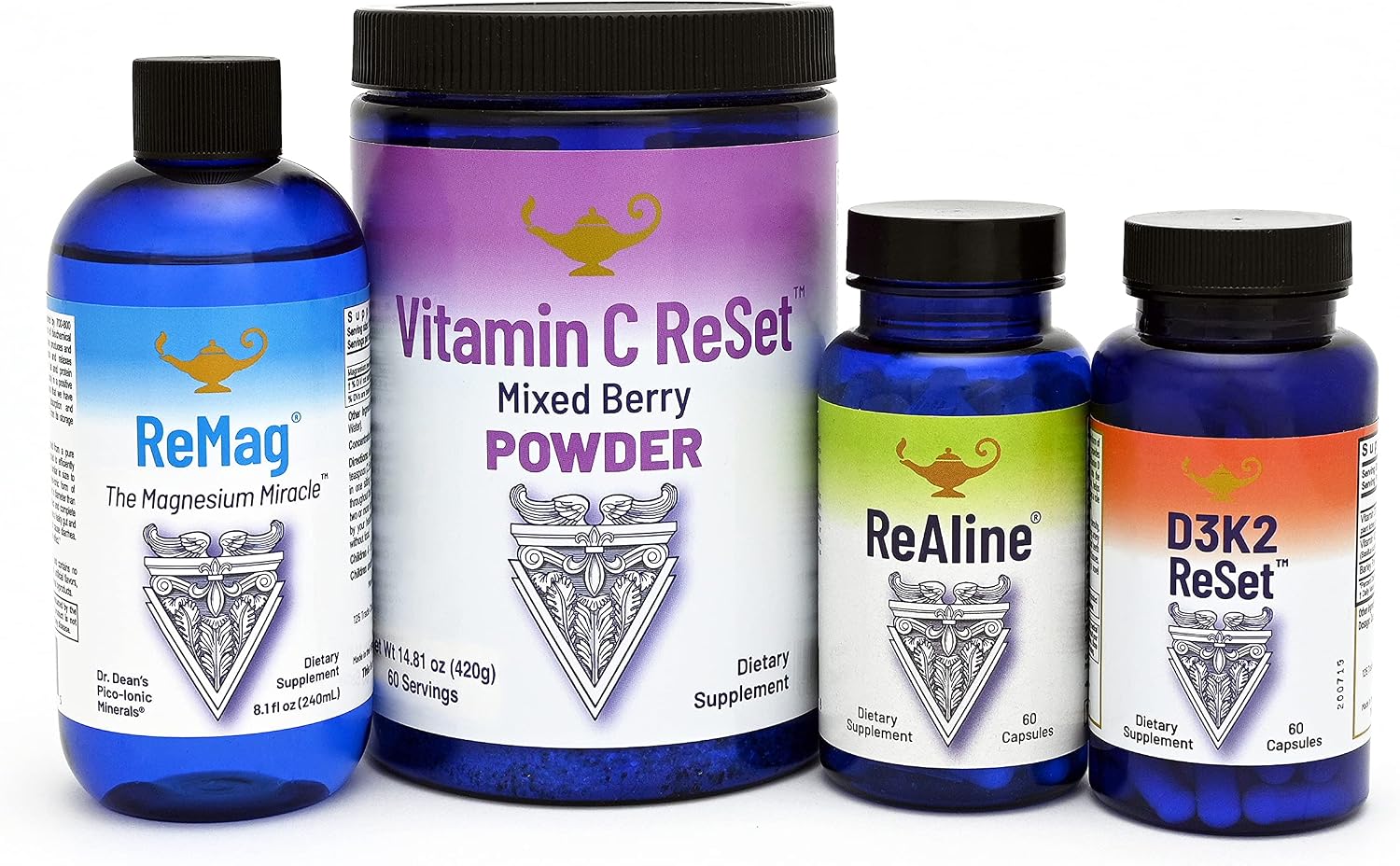 RnA ReSet Pack Longevidad – ReMag Magnesio, Vitamina C, Vitamina D y Complejo B ReAline