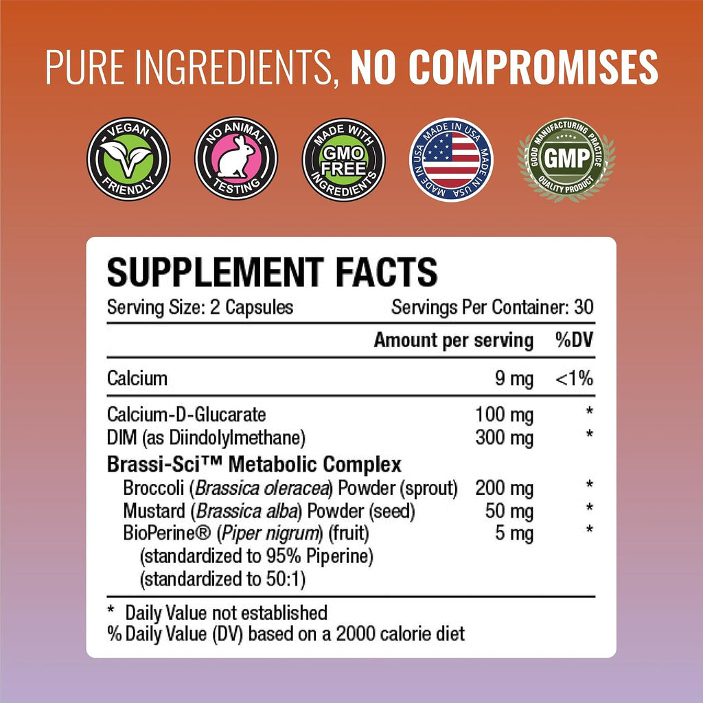 Approved Science DIM - Apoyo al Metabolismo del Estrógeno - 180 Cápsulas Veganas