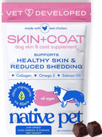 Native Pet Skin & Coat Chews - Omega 3 para Perros, 120 unidades