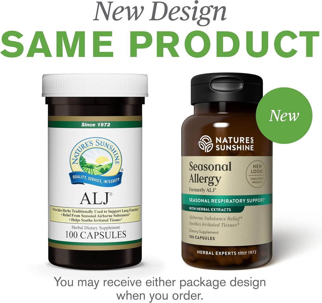Nature's Sunshine Seasonal Allergy, 100 Cápsulas