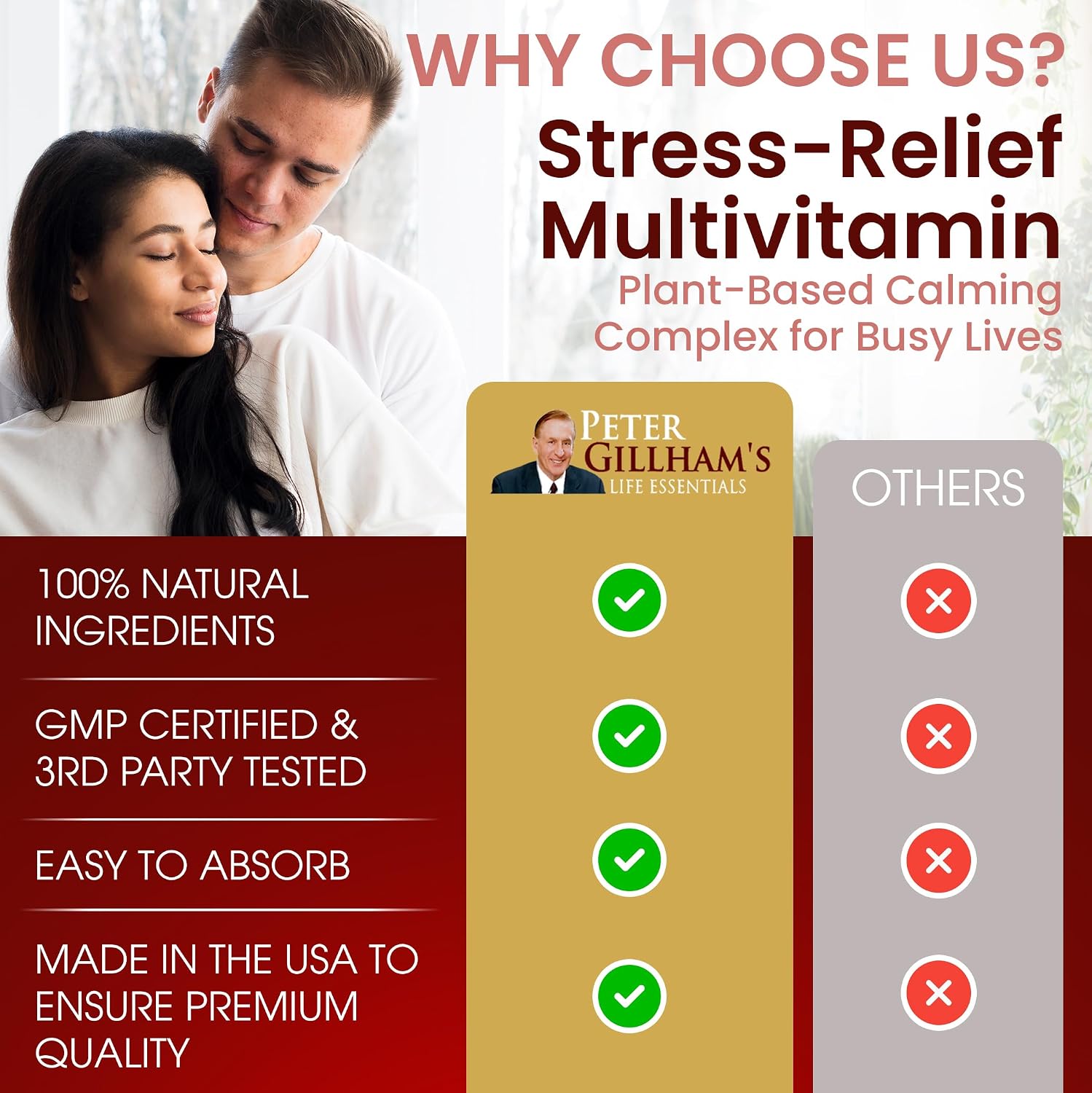 Peter's Choice Multivitamínico y Mineral Diario Natural – 2 Paquetes de 30 Sobres, Alta Potencia, Vegano, No-GMO