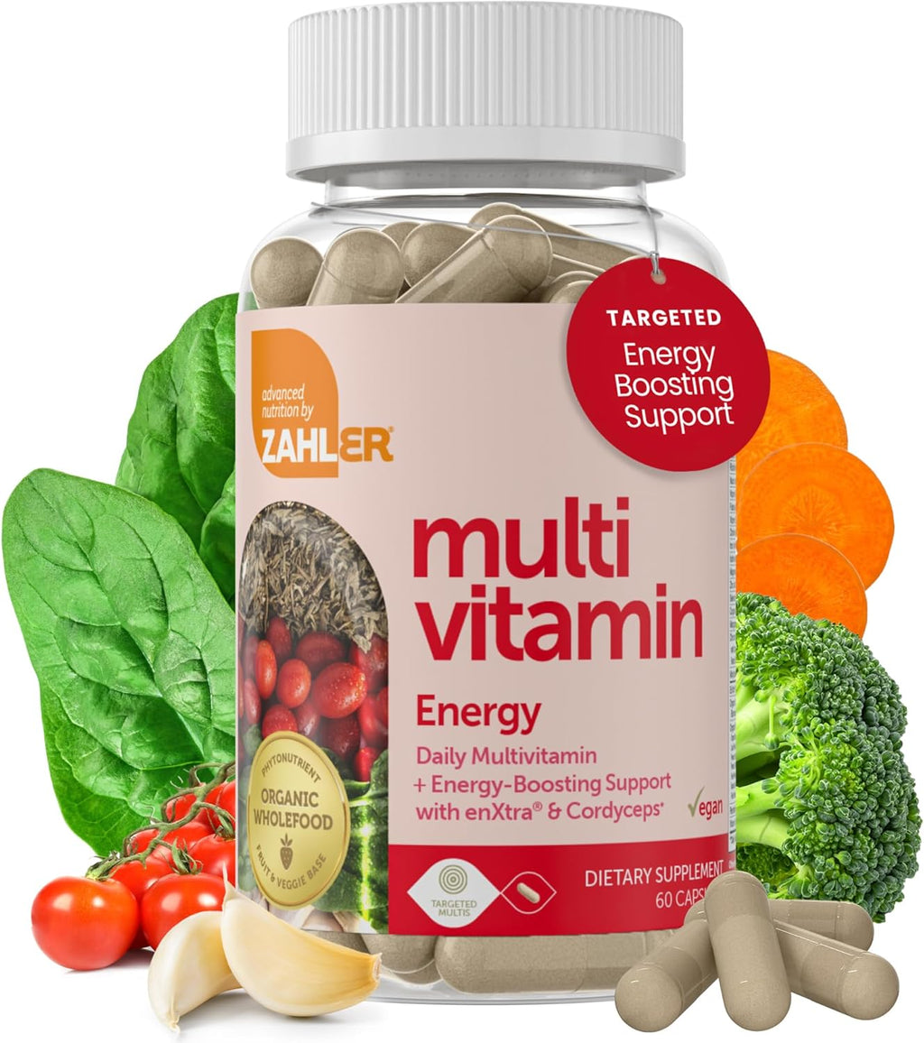 Zahler Multivitamínico Diario para Mujeres y Hombres con Hierro y Energía (60 Cápsulas)