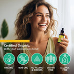 Vitamina D3 K2 Orgánica en Gotas con Aceite MCT y Omega 3 - 5000 UI - 2 Pack